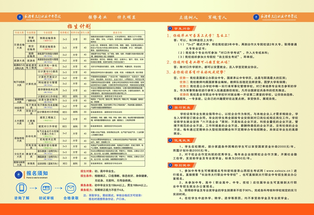 2023招生简章新版内页9和内页10