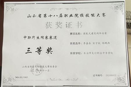 山西省第十八届职业院校技能大赛